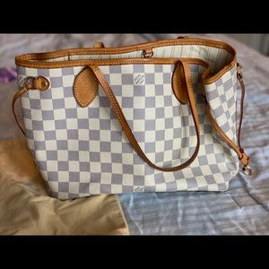 Louis Vuitton Damier Azur Neverfull PM Bag